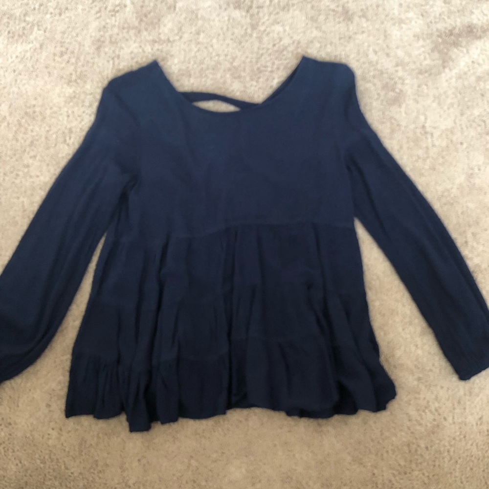 Navy blouse
